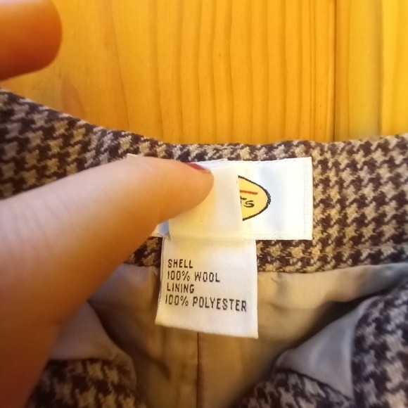 Vintage Talbots 100% Wool Womens Tweed Pants - Picture 4 of 8
